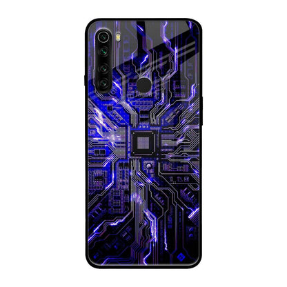 Techno Color Pattern Xiaomi Redmi Note 8 Glass Back Cover Online
