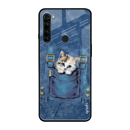 Kitty In Pocket Xiaomi Redmi Note 8 Glass Back Cover Online