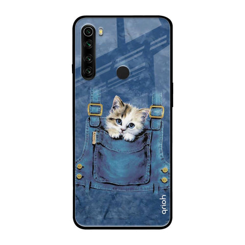 Kitty In Pocket Xiaomi Redmi Note 8 Glass Back Cover Online