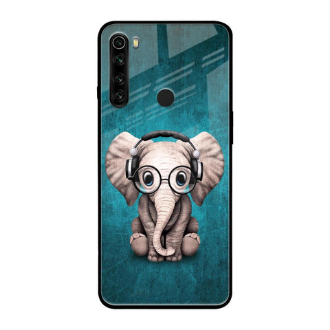 Adorable Baby Elephant Xiaomi Redmi Note 8 Glass Back Cover Online