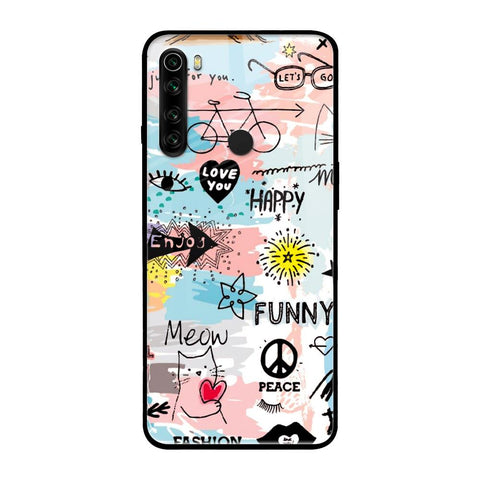 Just For You Xiaomi Redmi Note 8 Glass Back Cover Online