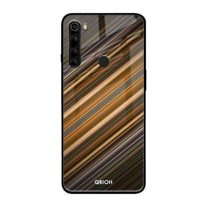 Diagonal Slash Pattern Xiaomi Redmi Note 8 Glass Back Cover Online