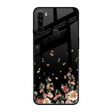 Floating Floral Print Xiaomi Redmi Note 8 Glass Back Cover Online