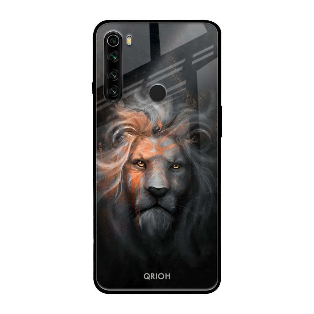 Devil Lion Xiaomi Redmi Note 8 Glass Back Cover Online