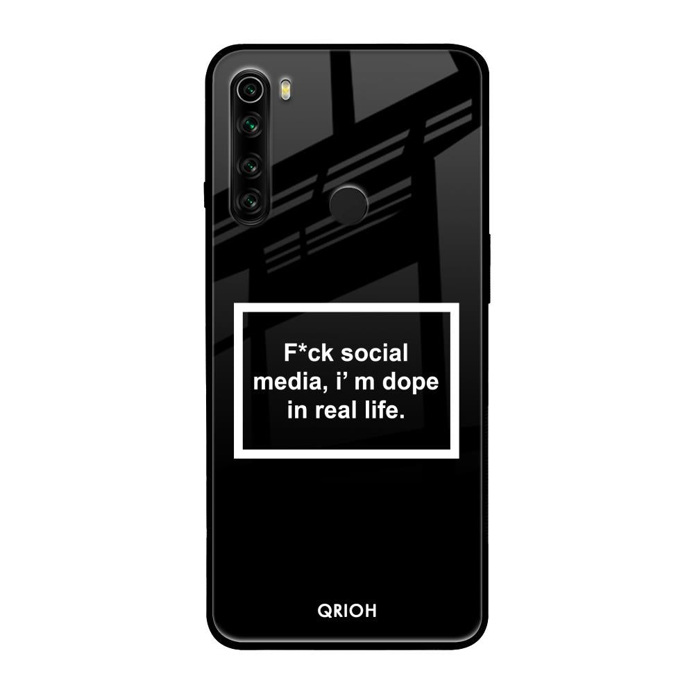 Dope In Life Xiaomi Redmi Note 8 Glass Back Cover Online