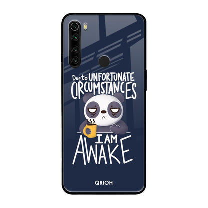 Struggling Panda Xiaomi Redmi Note 8 Glass Back Cover Online