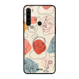 Abstract Faces Mi Redmi Note 8 Glass Cases & Covers Online
