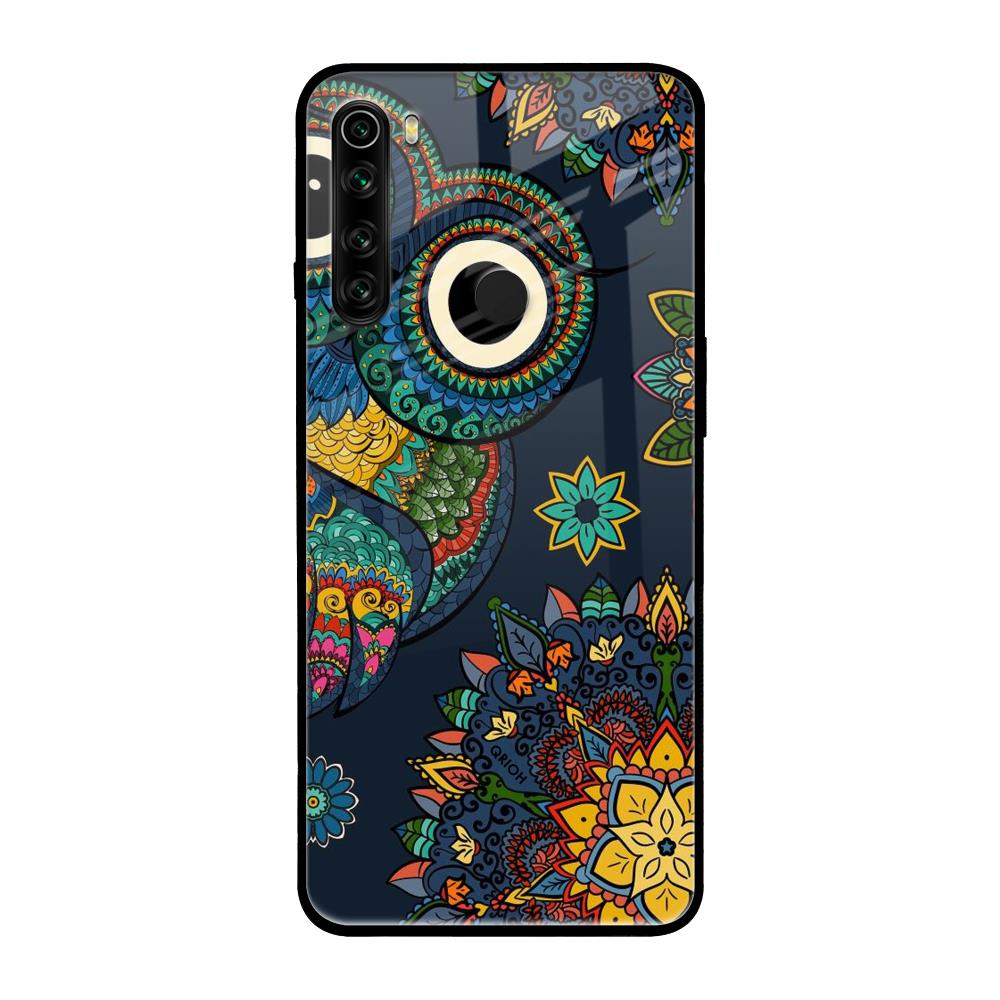 Owl Art Xiaomi Redmi Note 8 Glass Back Cover Online
