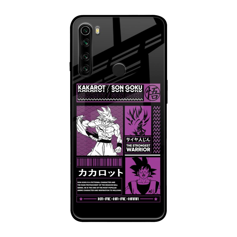 Strongest Warrior Xiaomi Redmi Note 8 Glass Back Cover Online