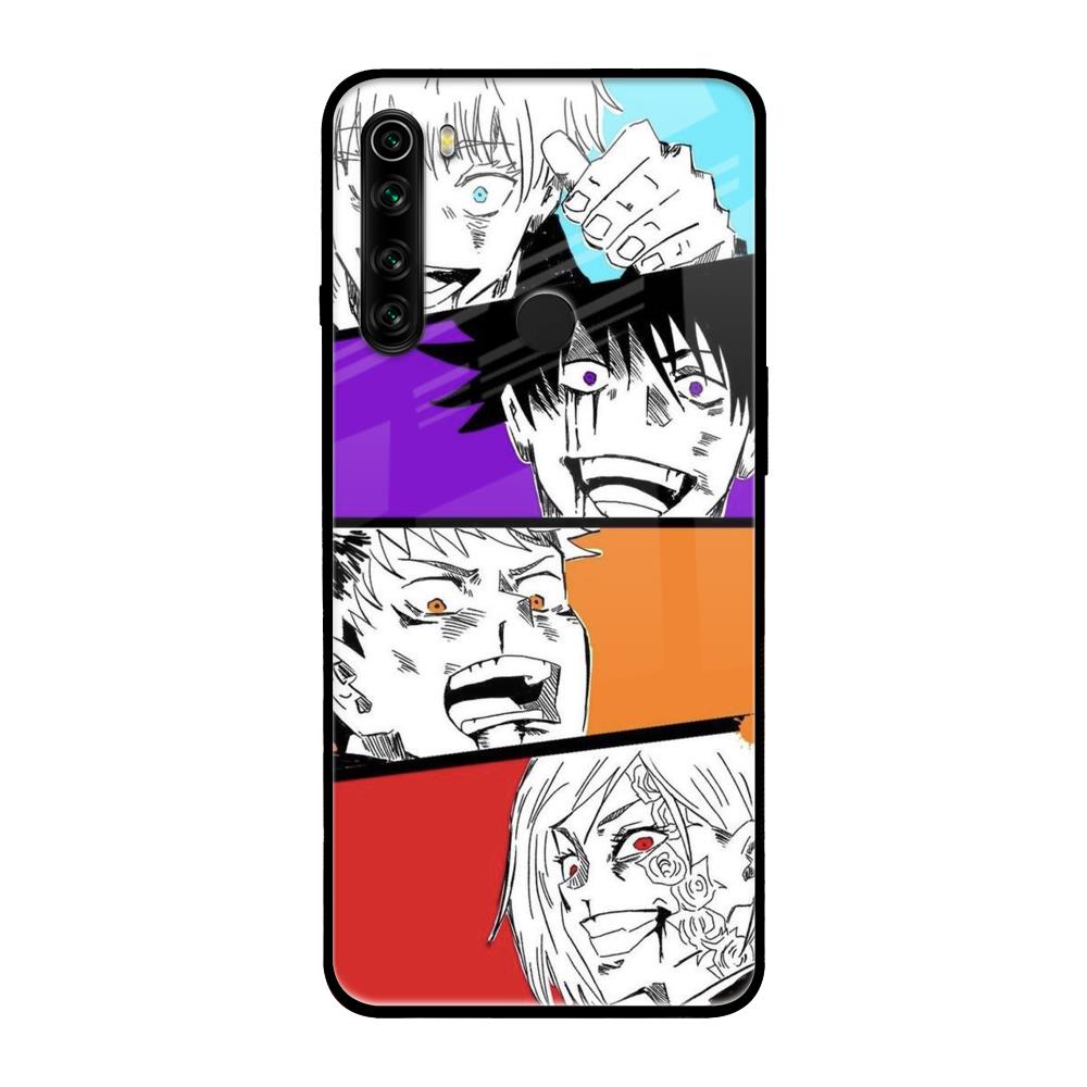 Anime Sketch Xiaomi Redmi Note 8 Glass Back Cover Online
