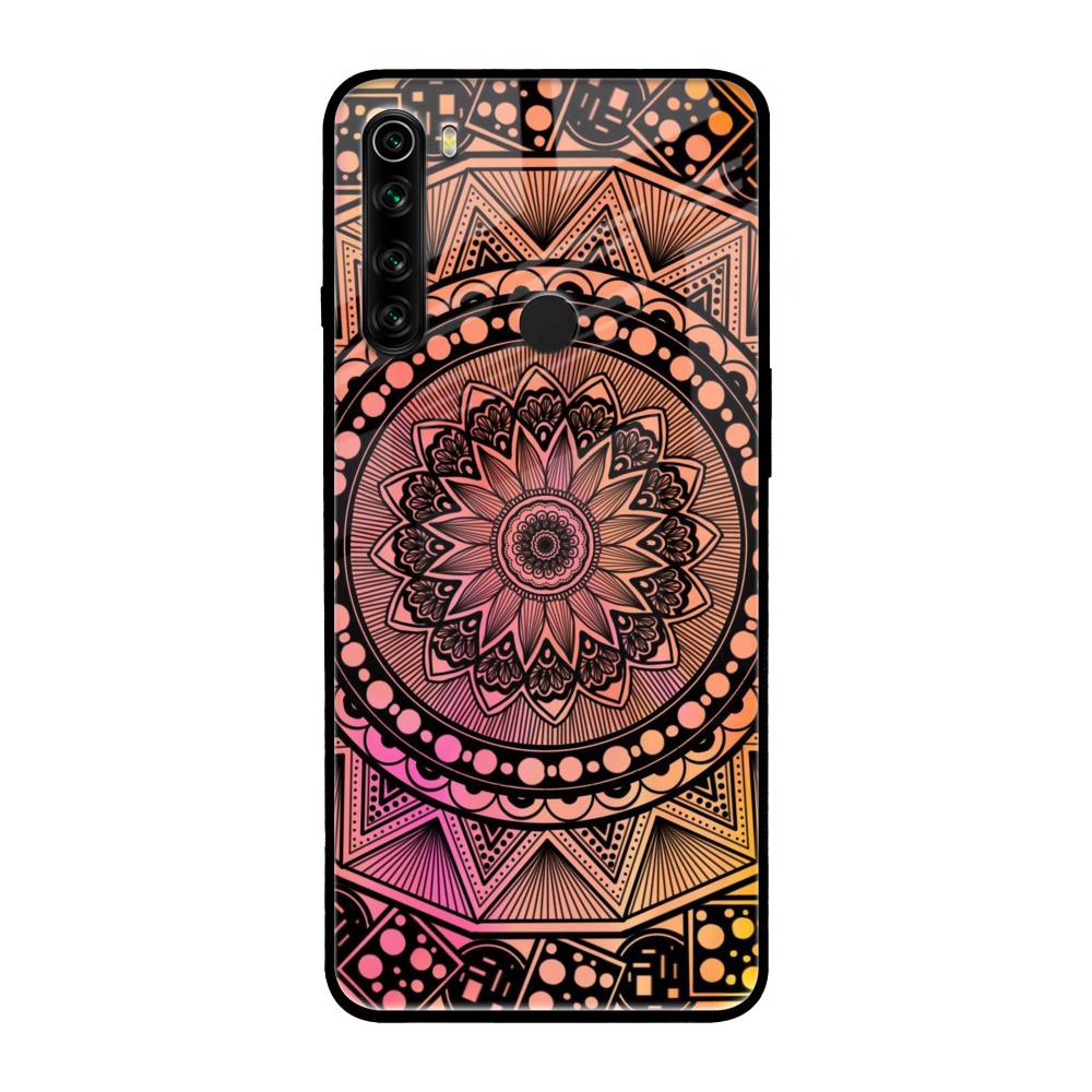 Floral Mandala Xiaomi Redmi Note 8 Glass Back Cover Online