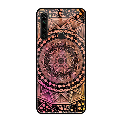 Floral Mandala Xiaomi Redmi Note 8 Glass Back Cover Online