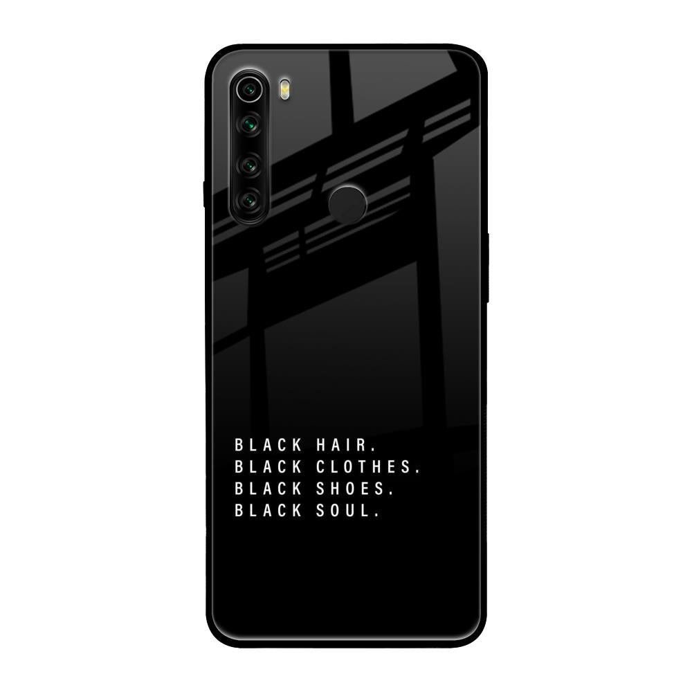 Black Soul Xiaomi Redmi Note 8 Glass Back Cover Online