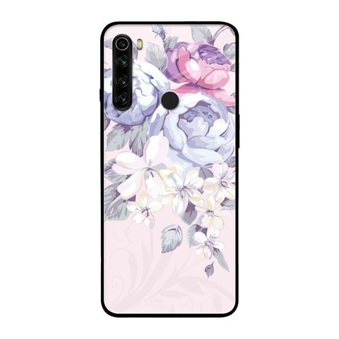 Elegant Floral Xiaomi Redmi Note 8 Glass Back Cover Online