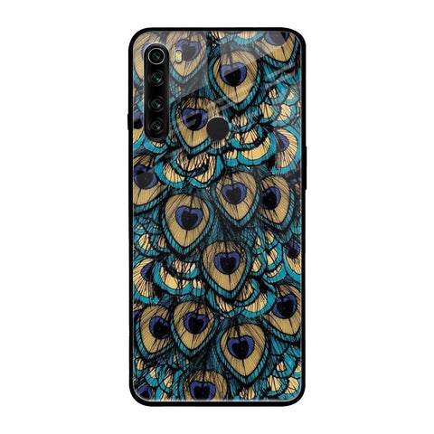Peacock Feathers Xiaomi Redmi Note 8 Glass Cases & Covers Online