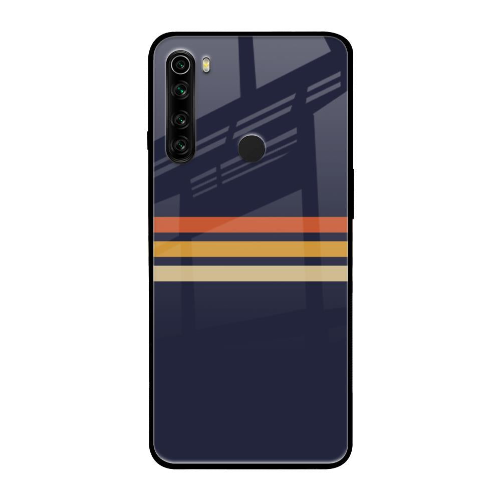Tricolor Stripes Xiaomi Redmi Note 8 Glass Cases & Covers Online