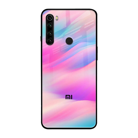 Colorful Waves Xiaomi Redmi Note 8 Glass Cases & Covers Online