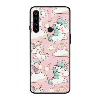 Balloon Unicorn Xiaomi Redmi Note 8 Glass Cases & Covers Online