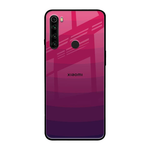 Wavy Pink Pattern Xiaomi Redmi Note 8 Glass Back Cover Online