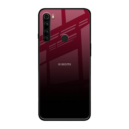 Wine Red Xiaomi Redmi Note 8 Glass Back Cover Online