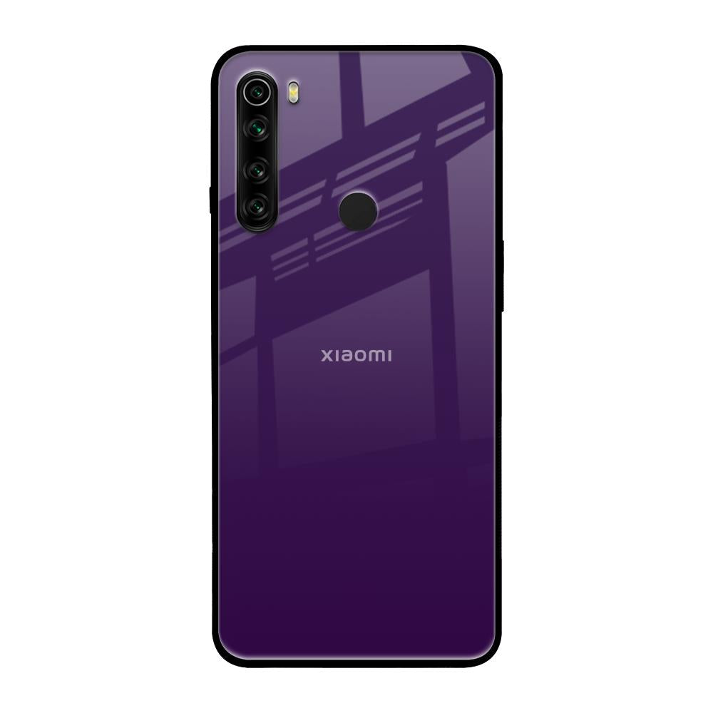 Dark Purple Xiaomi Redmi Note 8 Glass Back Cover Online