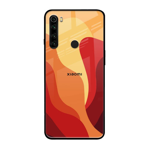 Magma Color Pattern Xiaomi Redmi Note 8 Glass Back Cover Online