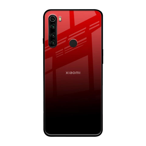 Maroon Faded Xiaomi Redmi Note 8 Glass Back Cover Online