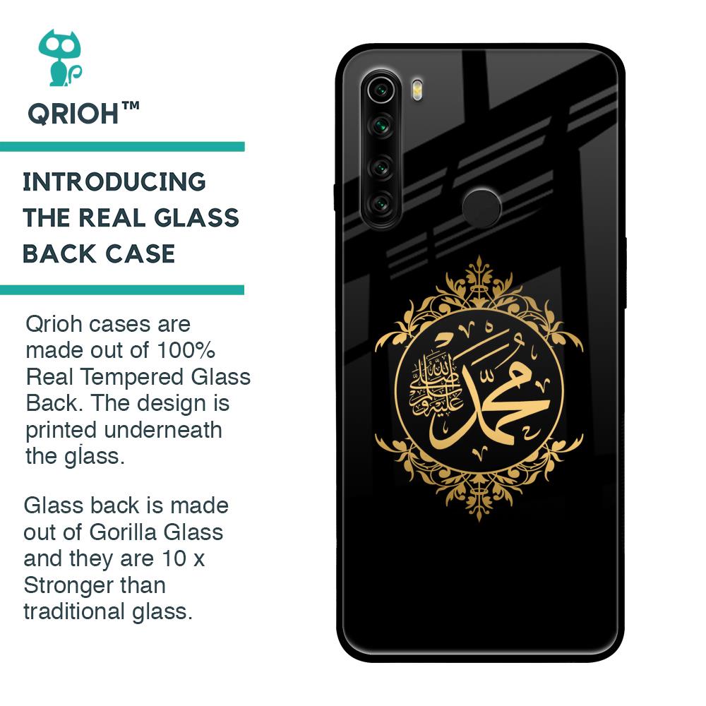 Islamic Calligraphy Glass Case for Xiaomi Redmi Note 8