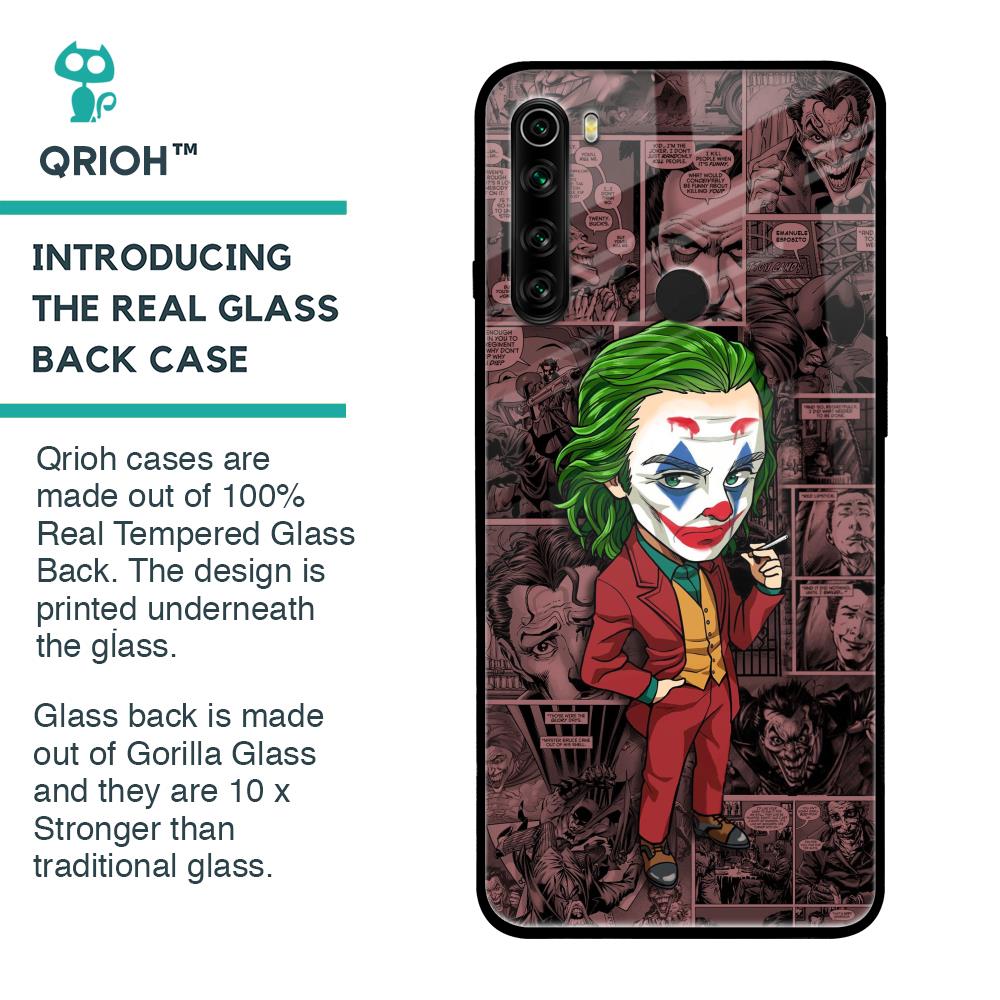 Joker Cartoon Glass Case for Xiaomi Redmi Note 8
