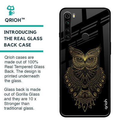 Golden Owl Glass Case for Xiaomi Redmi Note 8