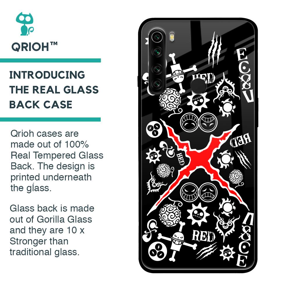 Red Zone Glass Case for Xiaomi Redmi Note 8