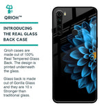Half Blue Flower Glass Case for Xiaomi Redmi Note 8
