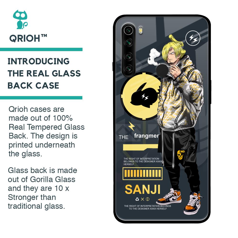 Cool Sanji Glass Case for Xiaomi Redmi Note 8