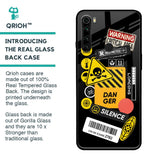 Danger Signs Glass Case for Xiaomi Redmi Note 8