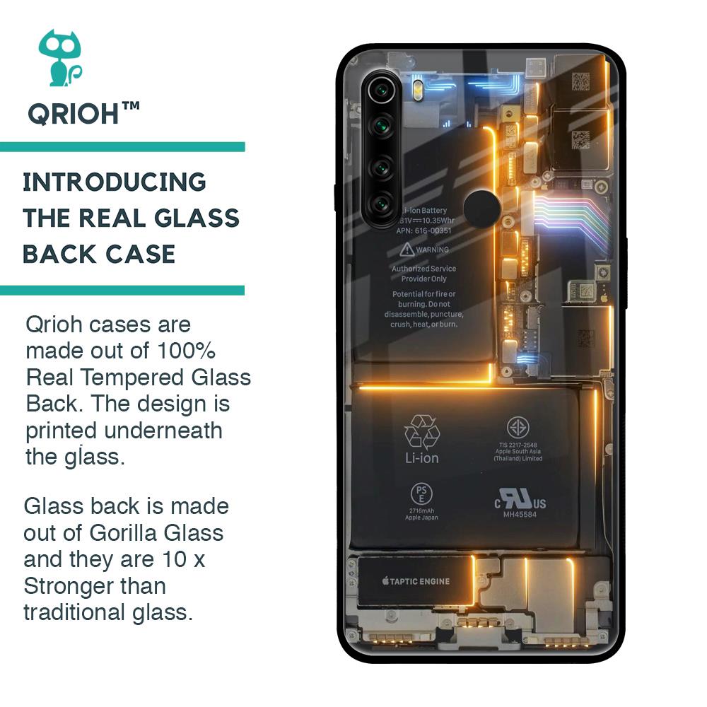 Glow Up Skeleton Glass Case for Xiaomi Redmi Note 8