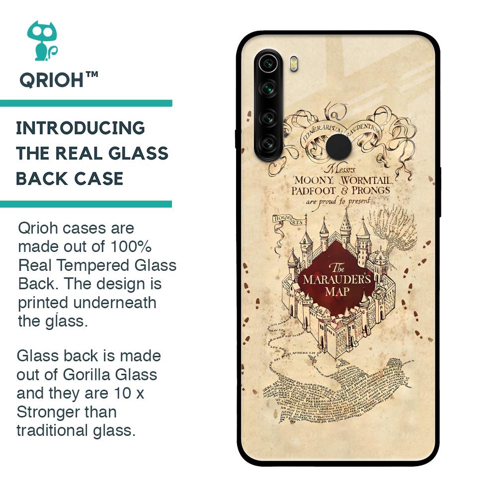 Magical Map Glass Case for Xiaomi Redmi Note 8