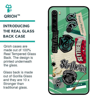 Slytherin Glass Case for Xiaomi Redmi Note 8
