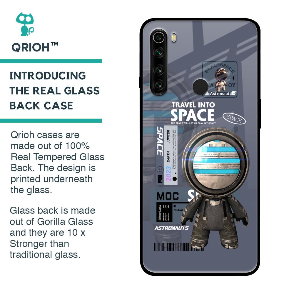 Space Travel Glass Case for Xiaomi Redmi Note 8
