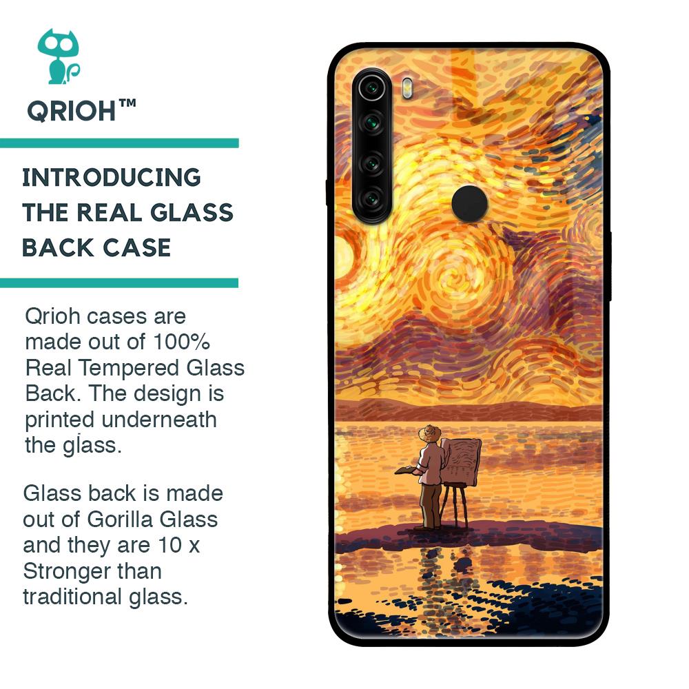 Sunset Vincent Glass Case for Xiaomi Redmi Note 8
