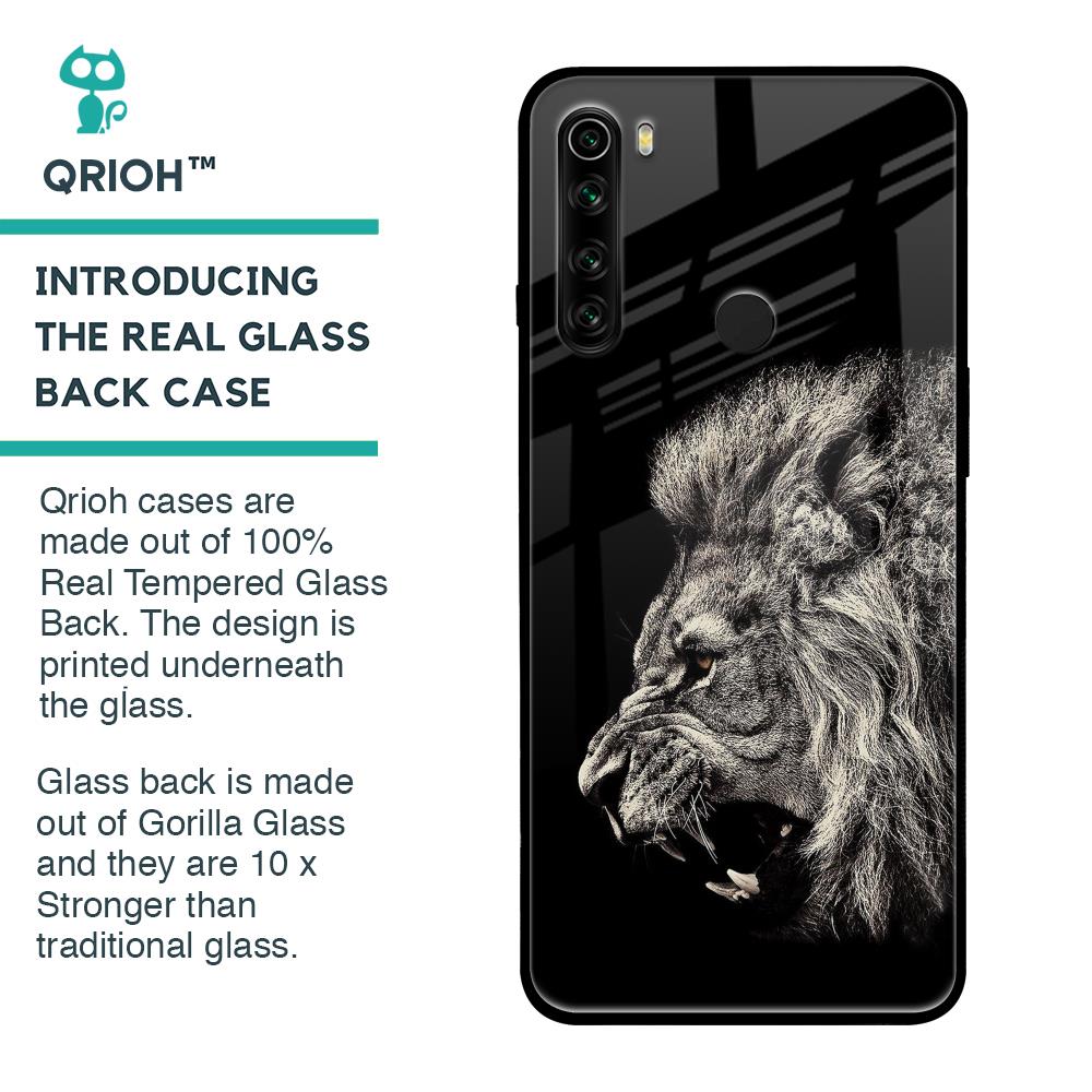 Brave Lion Glass case for Xiaomi Redmi Note 8