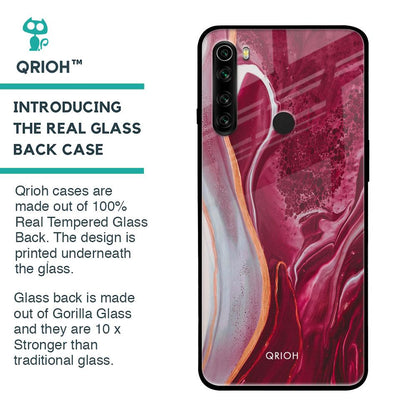 Crimson Ruby Glass Case for Xiaomi Redmi Note 8