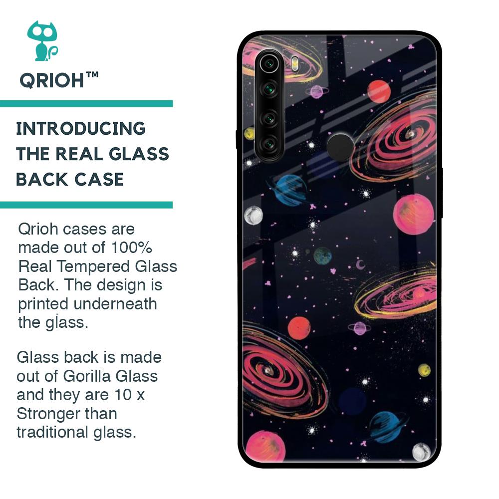 Galaxy In Dream Glass Case For Xiaomi Redmi Note 8