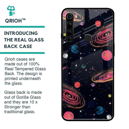 Galaxy In Dream Glass Case For Xiaomi Redmi Note 8