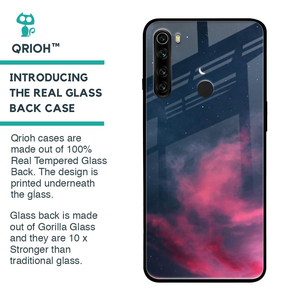 Moon Night Glass Case For Xiaomi Redmi Note 8