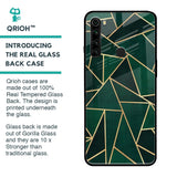 Abstract Green Glass Case For Xiaomi Redmi Note 8
