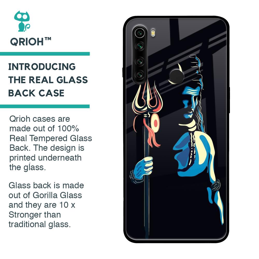 Mahakal Glass Case For Xiaomi Redmi Note 8