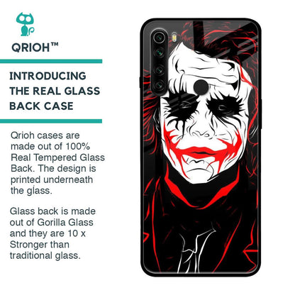 Life In Dark Glass Case For Xiaomi Redmi Note 8