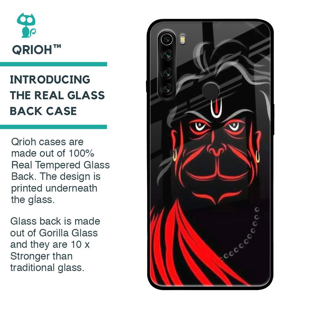 Lord Hanuman Glass Case For Xiaomi Redmi Note 8