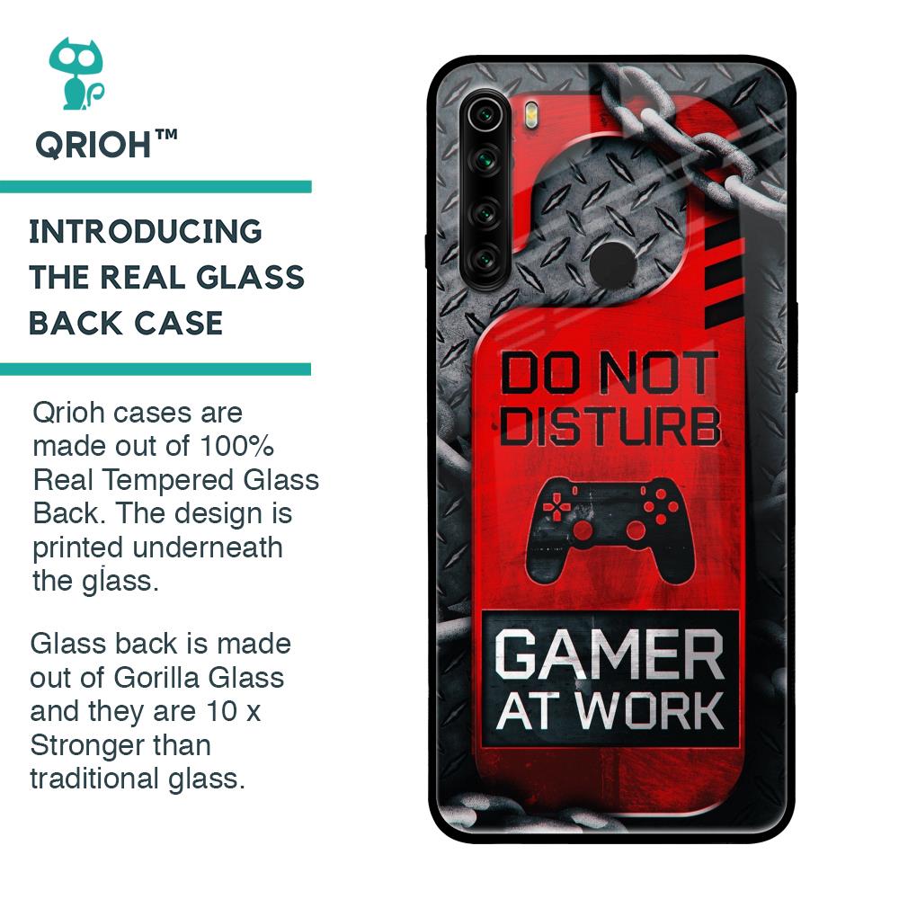 Do No Disturb Glass Case For Xiaomi Redmi Note 8