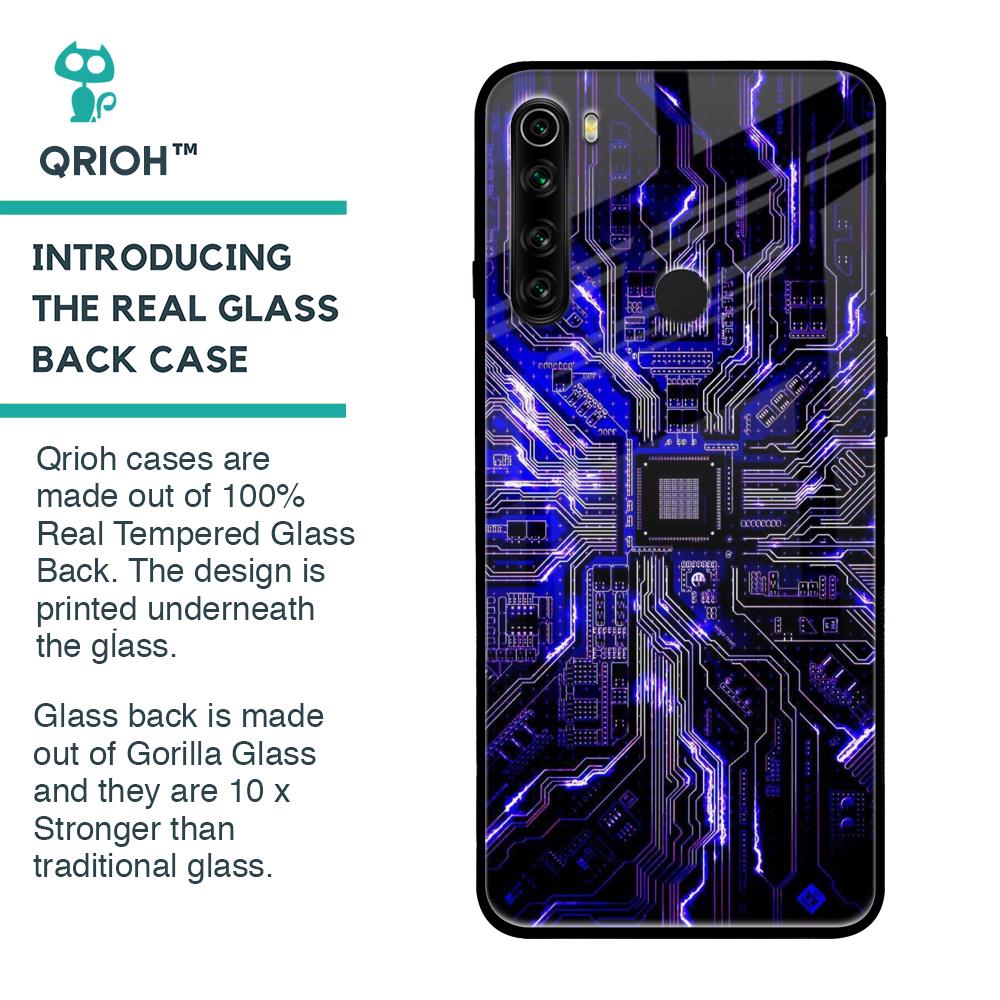 Techno Color Pattern Glass Case For Xiaomi Redmi Note 8